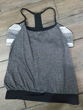 NWT Nike Women’s Tankini Top Swimwear Gray Heather Racerback Tank Top Sz 3X